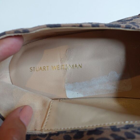 Stuart Weitzman Mykonos Espadrille Cheetah Slip-On Women Size 8.5 - Picture 10 of 11